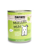 Bio Menü für Hunde "Müllers Muh" mit Rind und Kartoffeln 800g