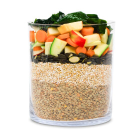 Bio Menü für Hunde Junges Gemüse mit Buchweizen und Linsen 800g