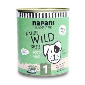 Dosenfutter für Hunde, Wild pur, 800g