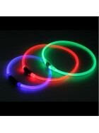 Light-up collar with USB - blue