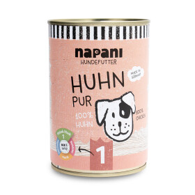 Organic wet food for dogs, pure chicken