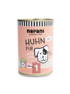 Organic wet food for dogs, pure chicken