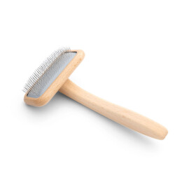 Slickerbürste Natur, Zupfbürste Größe S