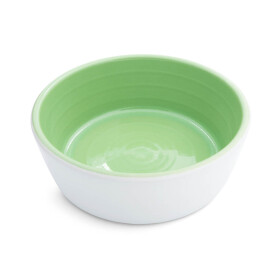 Keramikfutternapf creme/apfelgrün L