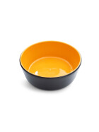 Keramikfutternapf schwarz/orange M