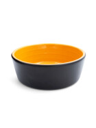 Keramikfutternapf schwarz/orange L