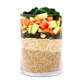 MHD-Ware Bio Menü für Hunde Junges Gemüse mit Buchweizen und Linsen 400g