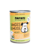 MHD-Ware Bio Menü für Hunde Junges Gemüse mit Buchweizen und Linsen 400g