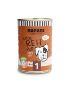 wet dog food, roe deer 400 g