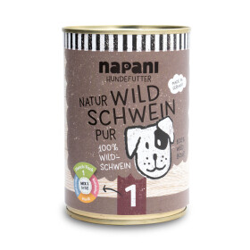 Nassfutter für Hunde, Wildschwein pur 400g