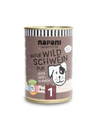 Nassfutter für Hunde, Wildschwein pur 400g