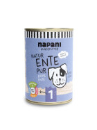 Wet food for dogs, pure duck 400g