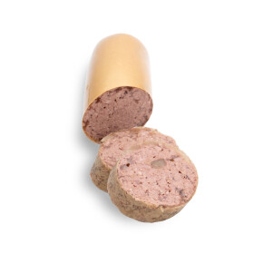 Nassfutter für Hunde, Wildschwein pur im Kunstdarm,...