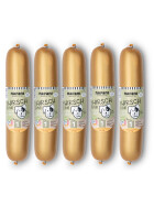 Nassfutter für Hunde, Hirsch pur im Kunstdarm 5 x 800g