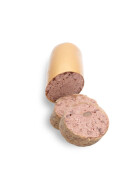 Nassfutter für Hunde, Wildschwein pur im Kunstdarm, 5 x 800g