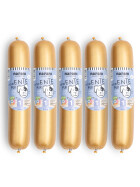 Nassfutter für Hunde, Ente pur im Kunstdarm, 5 x 800g