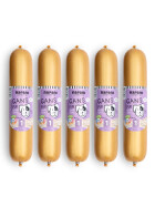 Nassfutter für Hunde, Gans pur im Kunstdarm, 5 x 800g