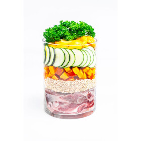 Menü für Hunde "Bock auf Ziege" mit Ziege und Quinoa im Kunstdarm 800g