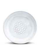 B-WARE Keramiknapf terracotta/weiß,"Blume des Lebens" - XS