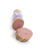 1 x Nassfutter für Hunde, Gans pur im Kunstdarm, 800g