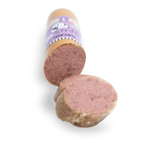 Wet food for dogs, pure goose in artificial casing, 5 x 800g