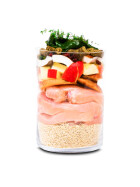 1 x Menü für Hunde "Hennies Topf" mit Huhn und Naturreis im Kunstdarm 800g