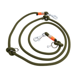 Hundeleine "Military Green" aus Tau, 2,5 m lang