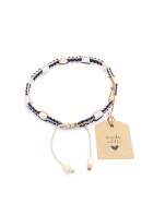 EM Collar XL Navy Blue & Beige without Flower of Life