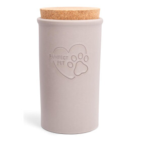 Keramikdose grau mit Korkdeckel 1,5 Liter