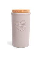 Keramikdose grau mit Korkdeckel 1,5 Liter