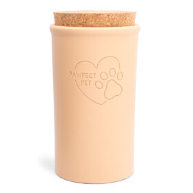 Keramikdose apricot mit Korkdeckel 1,5 Liter