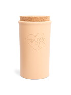 Keramikdose apricot mit Korkdeckel 1,5 Liter